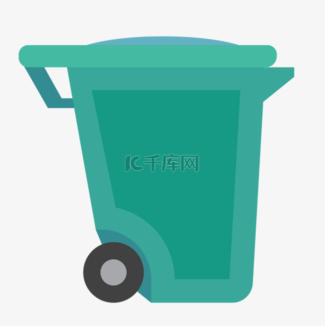 彩色环保垃圾桶图标矢量ui素材