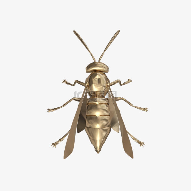 金属蜜蜂精致模型