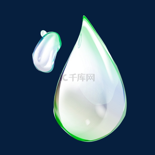 透明水珠 滴水