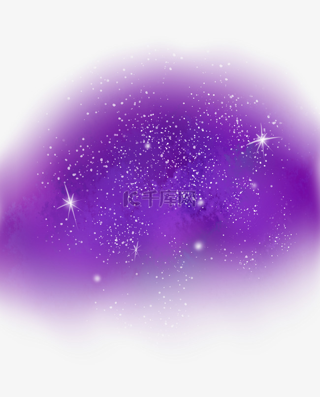 紫色卡通星河