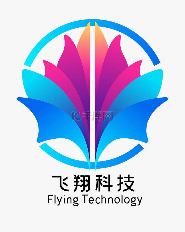 彩色的科技LOGO