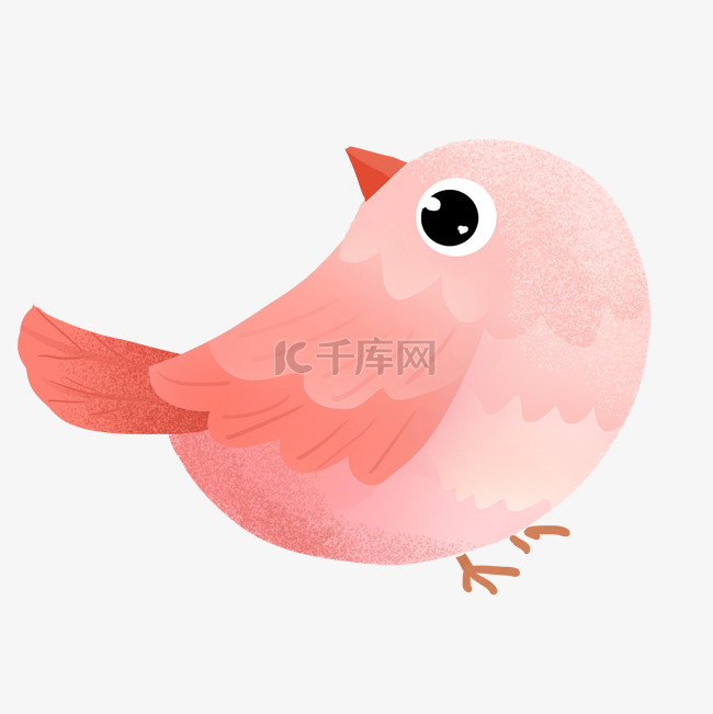 粉色可爱小鸟
