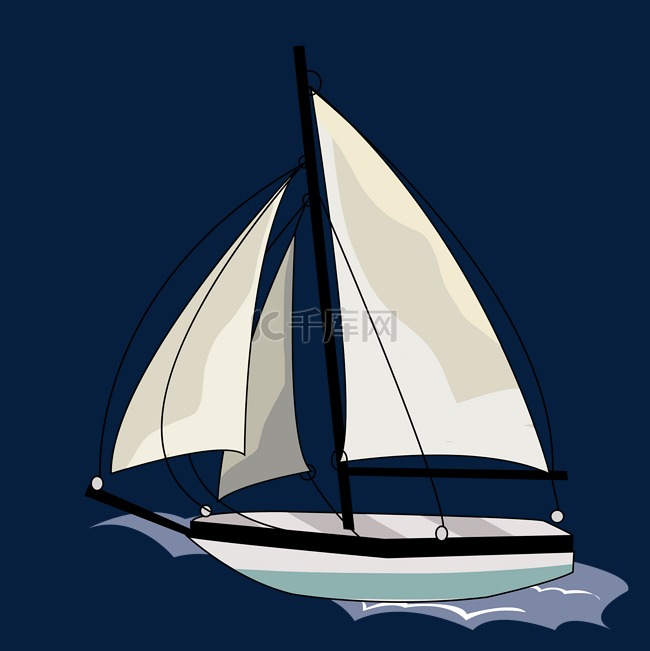 航海帆船轮船