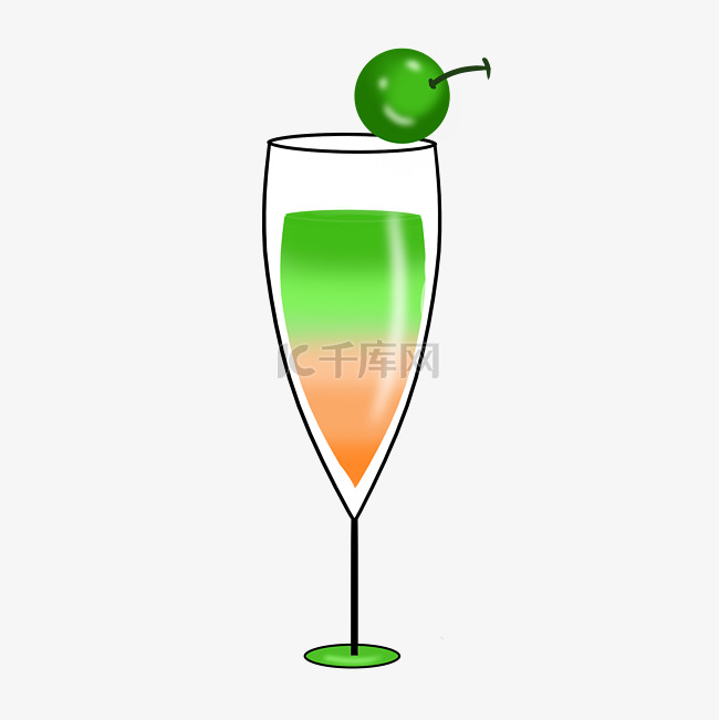 绿色苹果汁饮料插图