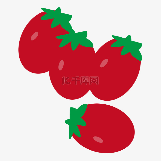 卡通的西红柿蔬菜