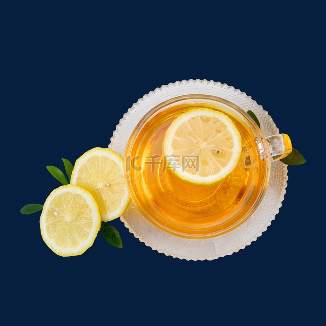 柠檬茶茶饮玻璃杯