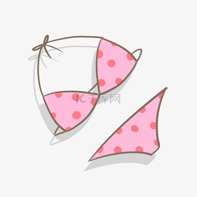 夏季粉色泳衣PNG