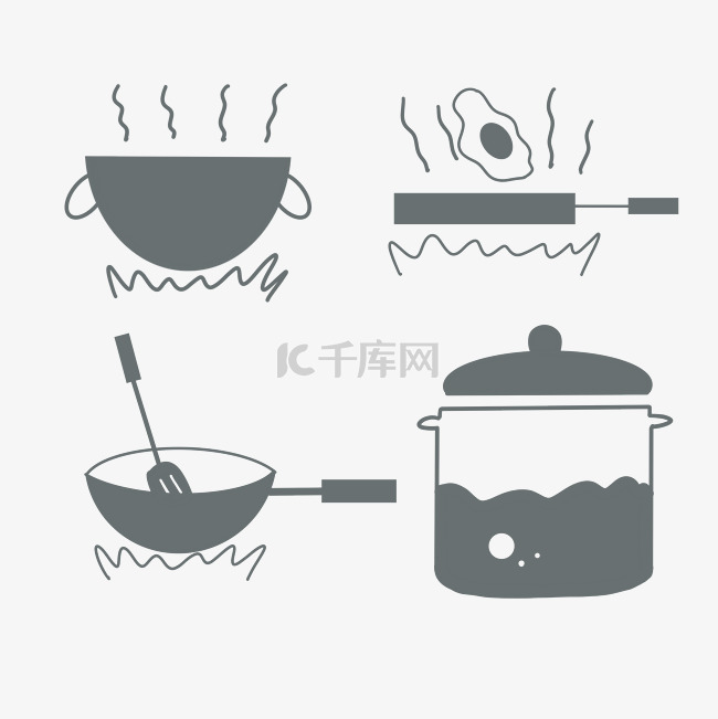 煮饭锅具图标