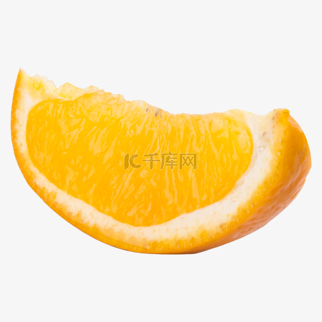 黄色创意圆弧橙子水果元素