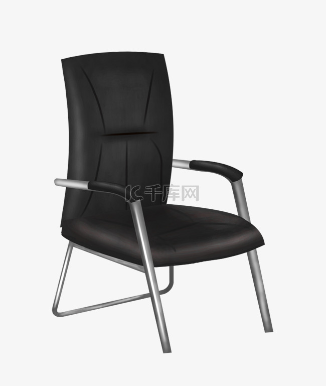 黑色的家具椅子插画