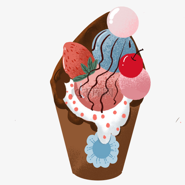 夏季可爱平面设计冰淇凌