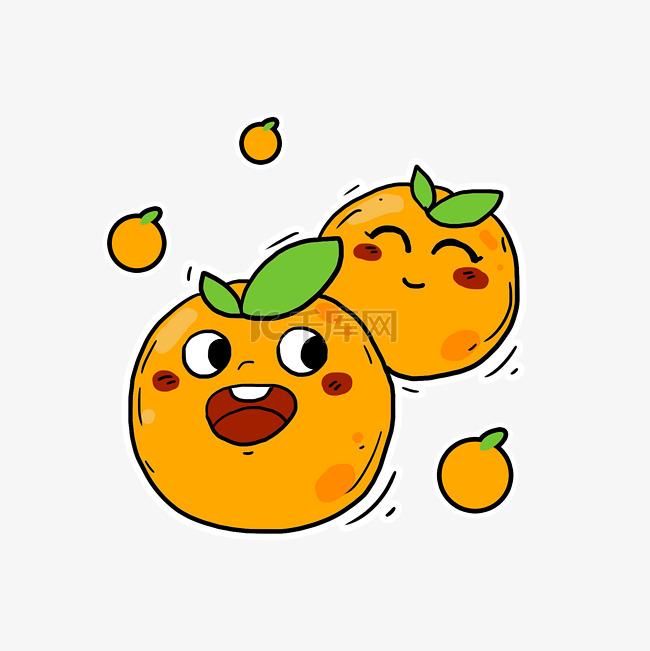 拟人水果橘子