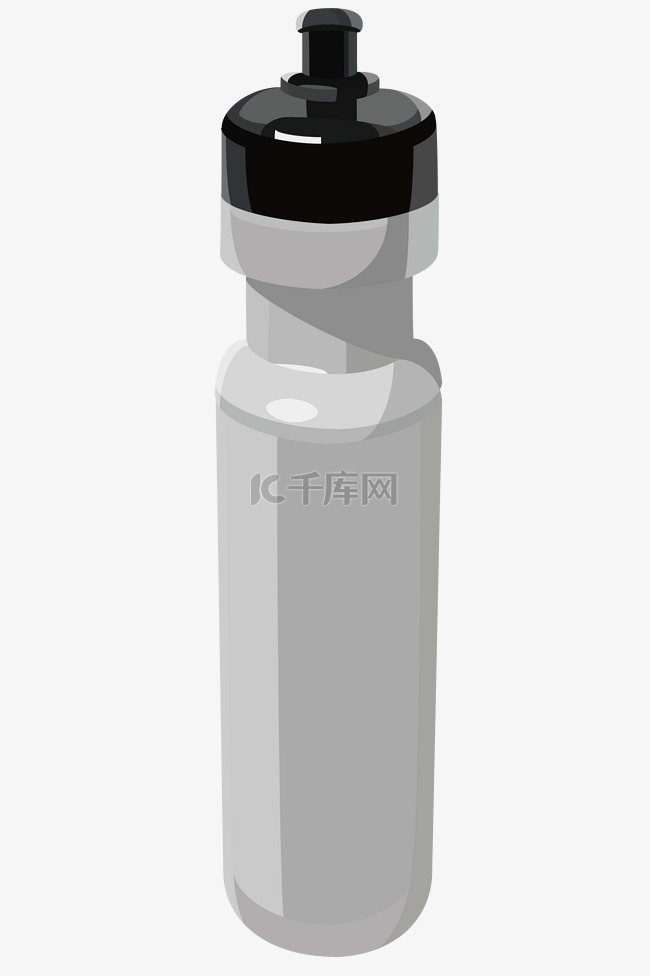 灰色玻璃瓶子插图