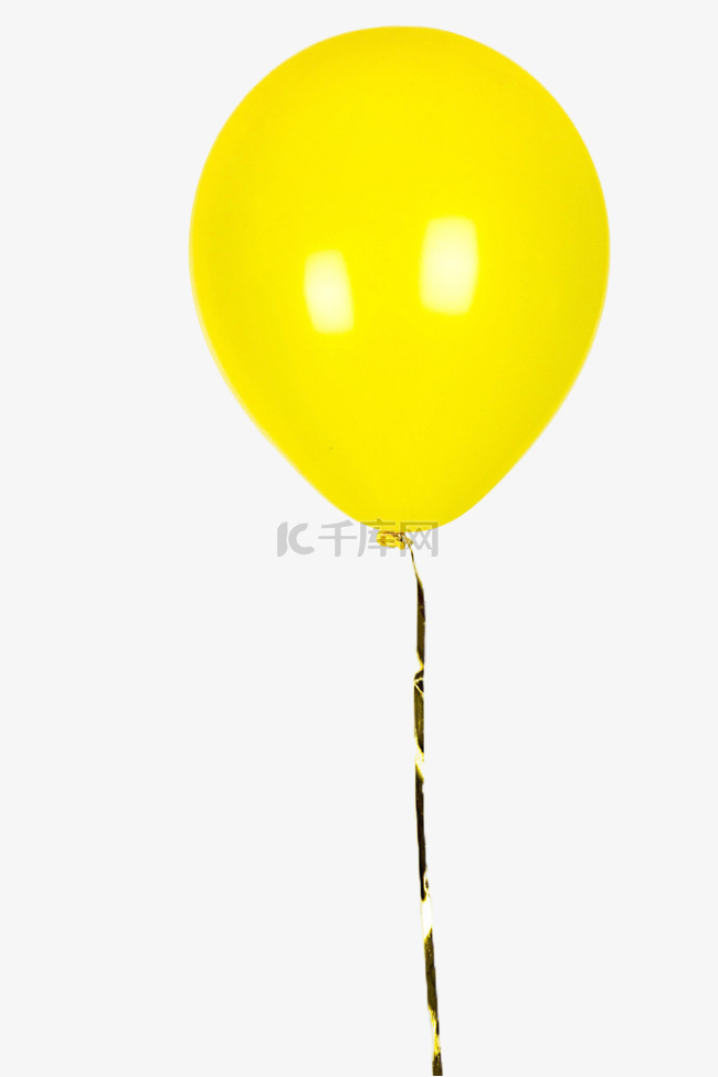 黄色圆形气球