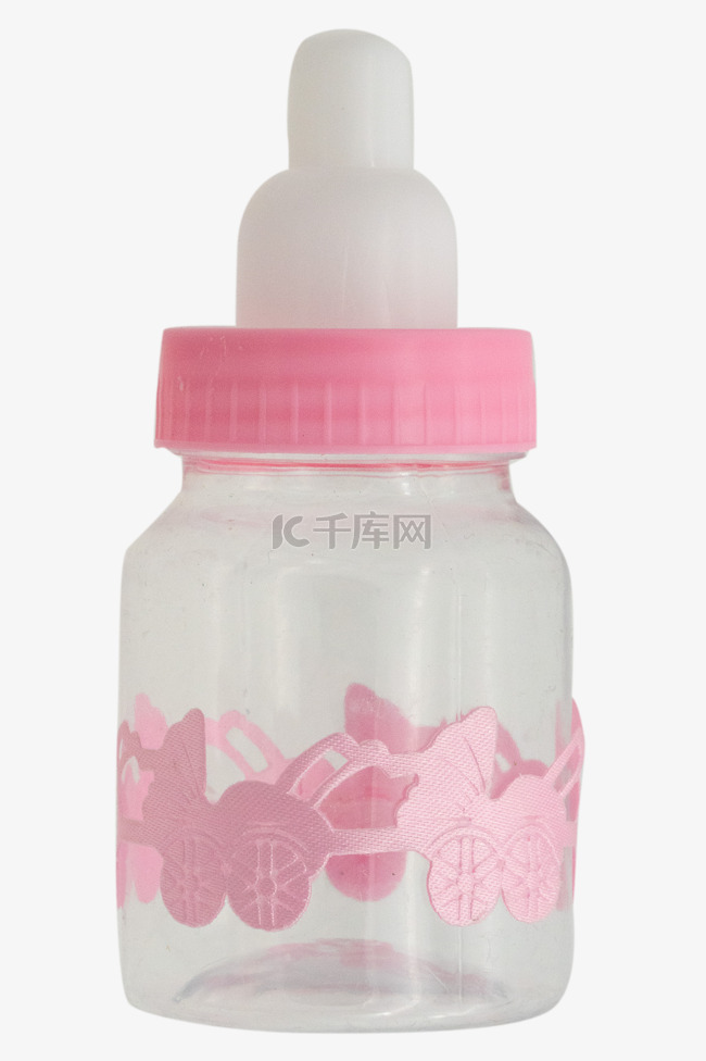 粉色婴儿奶瓶