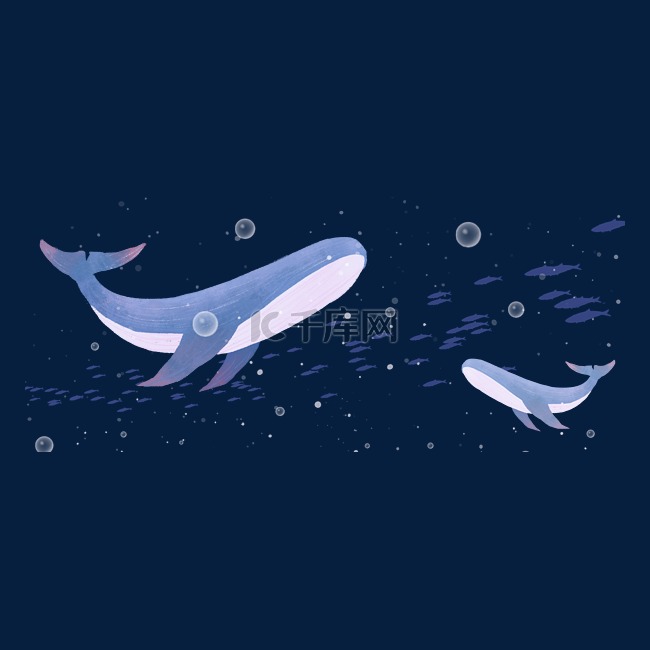 鲸鱼鱼群梦幻