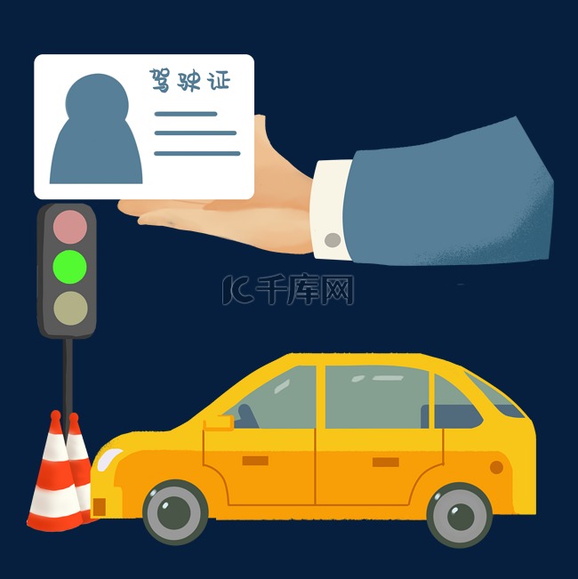 驾照考试汽车驾驶证素材
