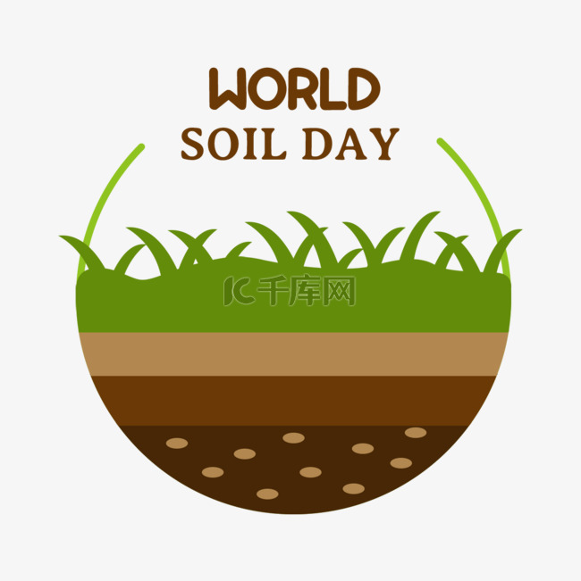 手绘环保world soil day