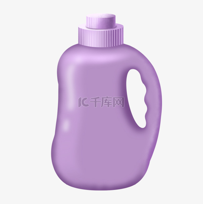 紫色洗衣液瓶子