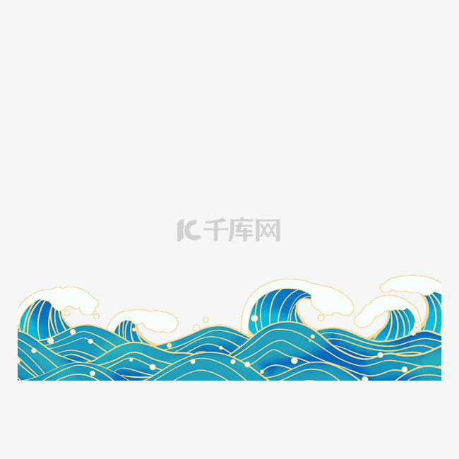 蓝色大海海浪