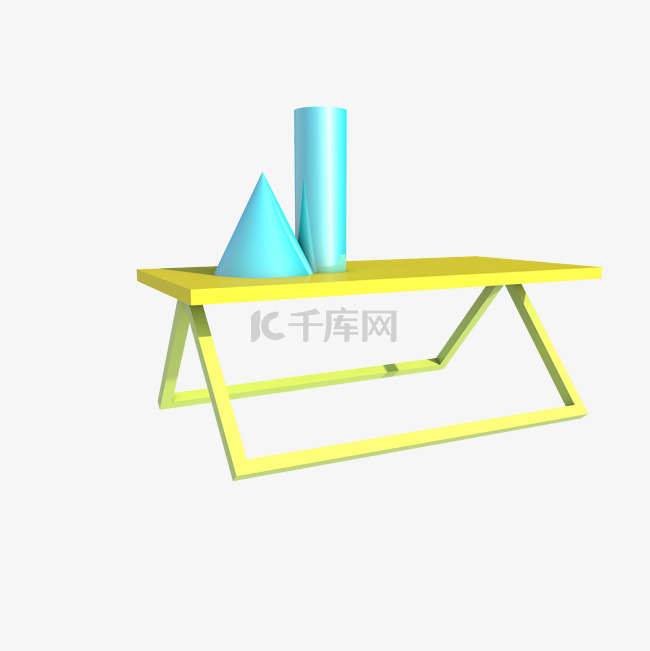 C4D实物家具桌子