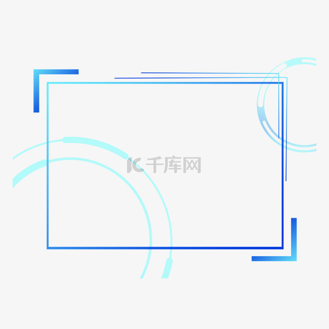 科技感商务装饰边框纹理