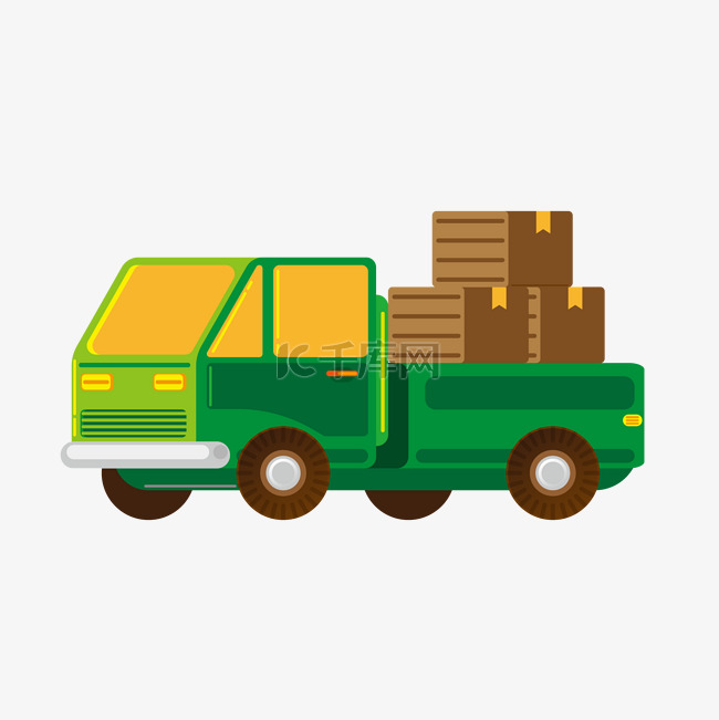 绿色小货车