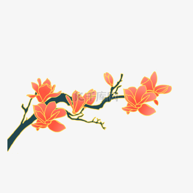 中国风工笔花卉