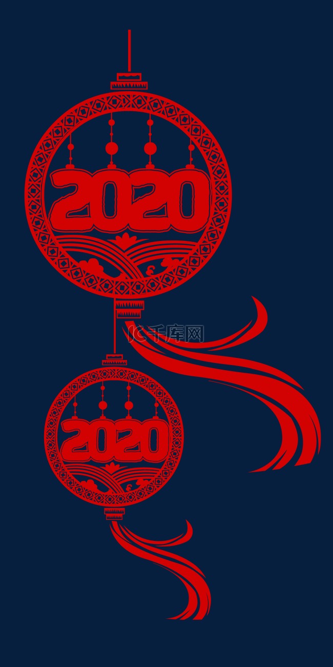 矢量2020新春装饰