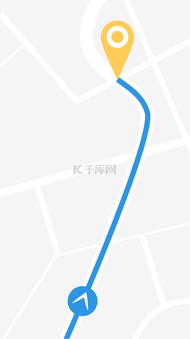 地图线路导航素材图片免费下载-千库网