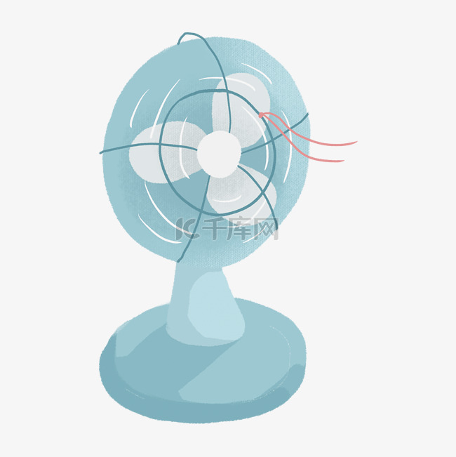 吹电风扇素材图片免费下载-千库网