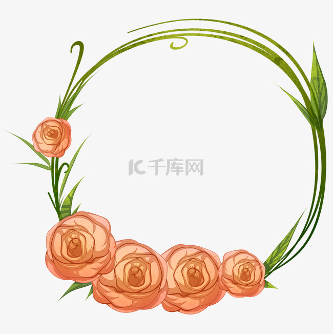 教师节花朵边框