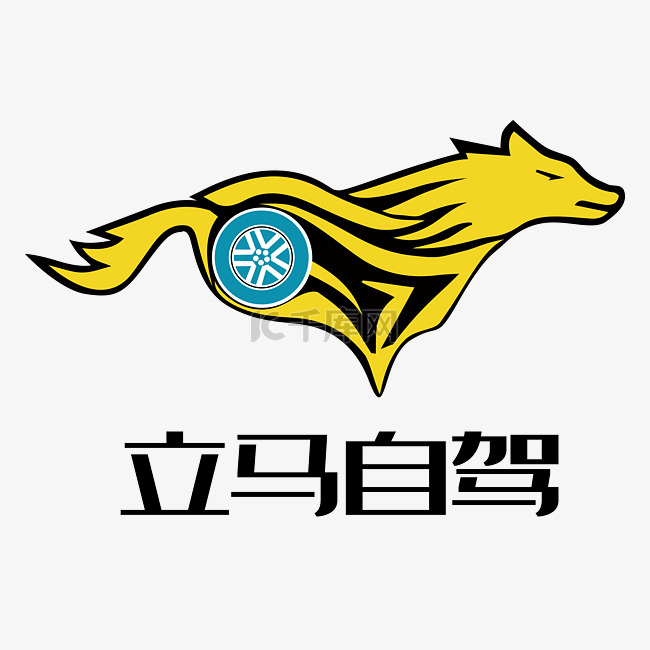 黄色狼头LOGO