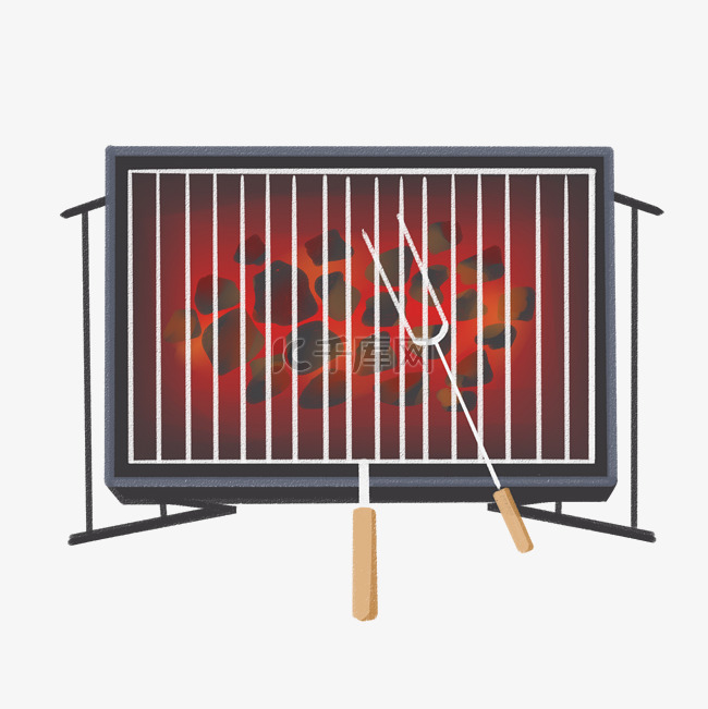 正方形烧烤架子插图