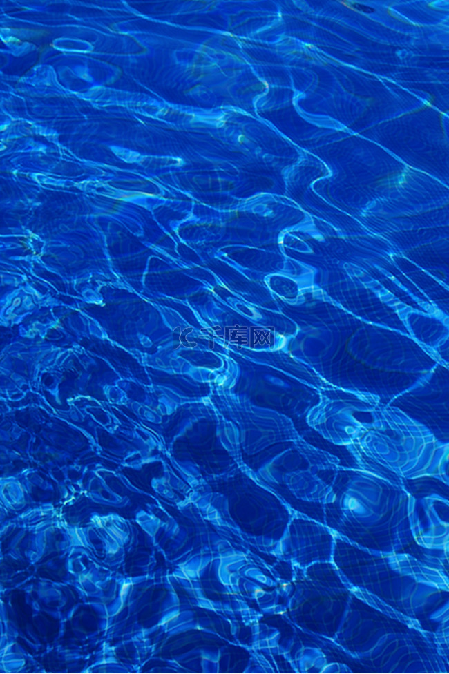 蓝色水面水波纹水纹理