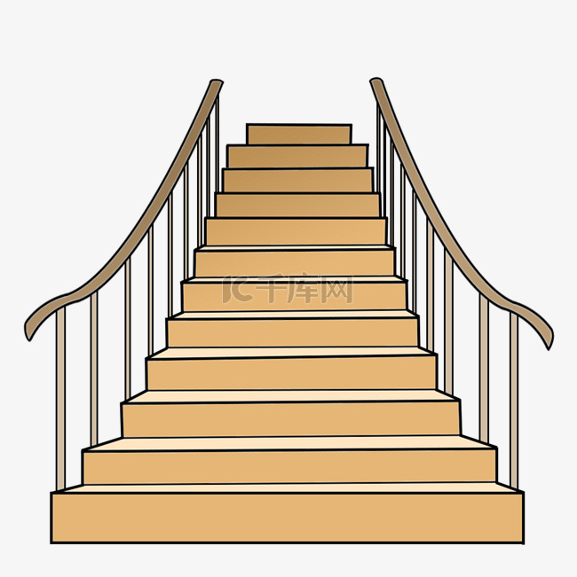 木质楼梯 