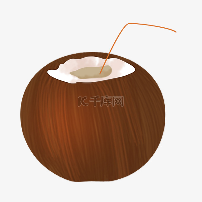 椰子椰汁饮料图案