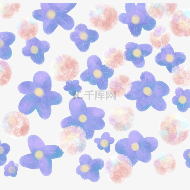 粉色紫色花朵