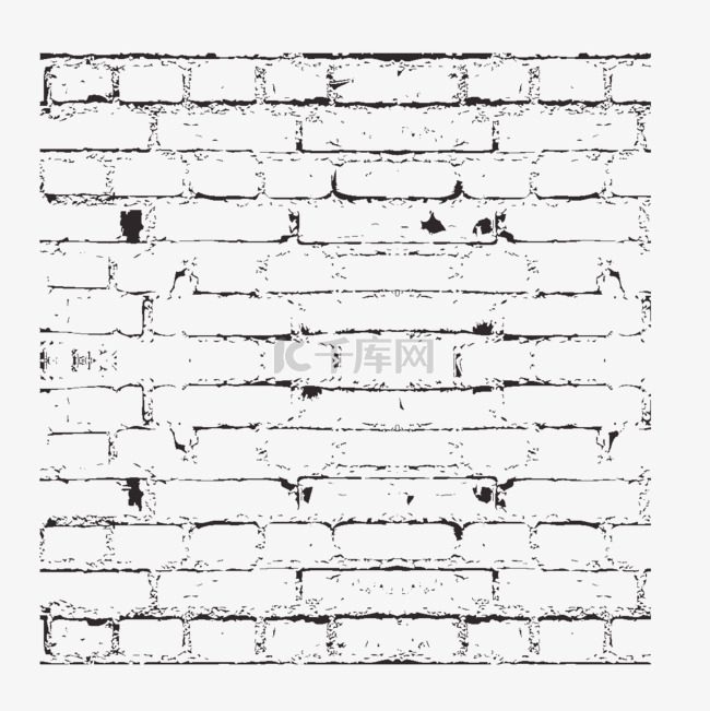 矢量透明砖墙纹理