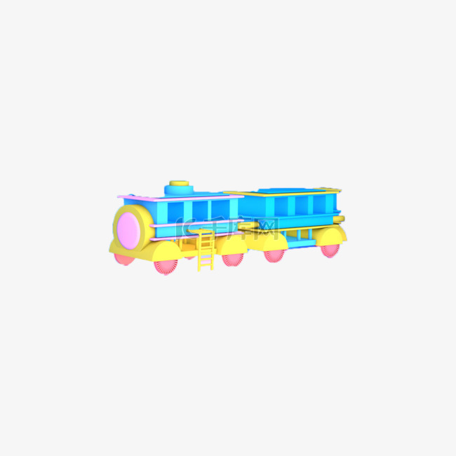 彩色的小火车