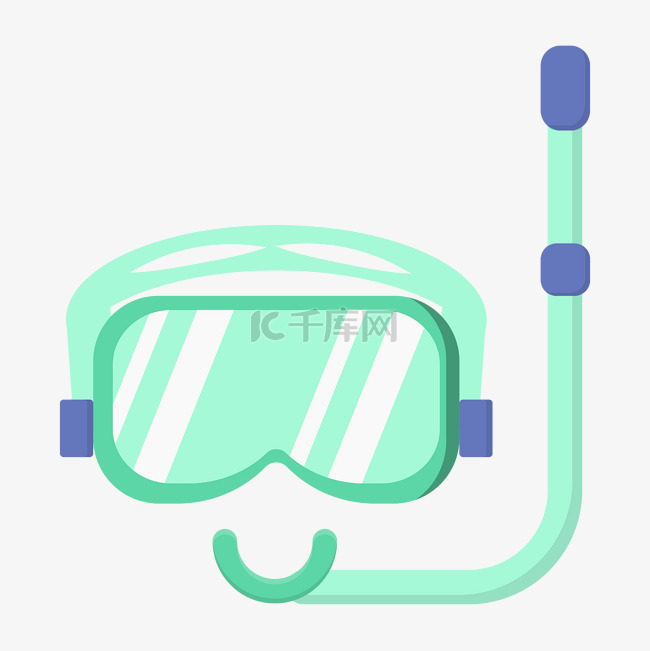 绿色护目镜潜水镜