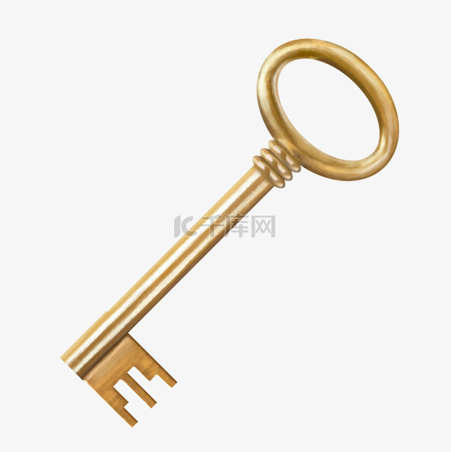 金色写实钥匙