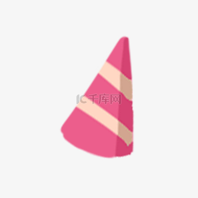 粉色节日帽