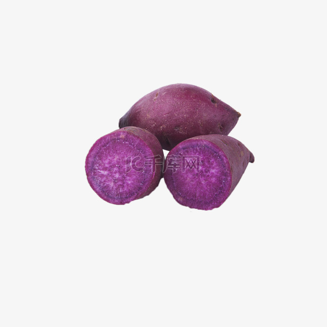 紫色新鲜的大紫薯