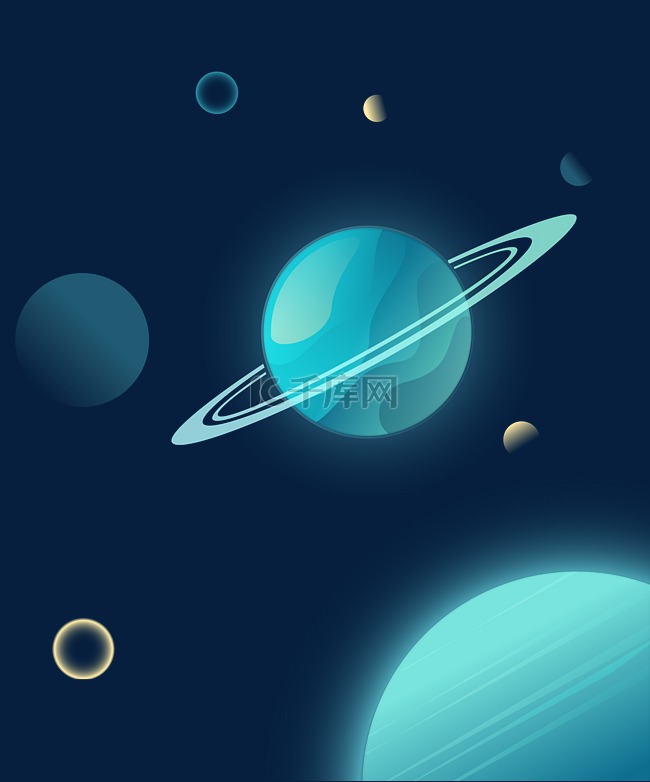 宇宙星球插画