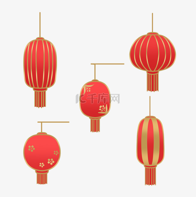 传统节日红色灯笼