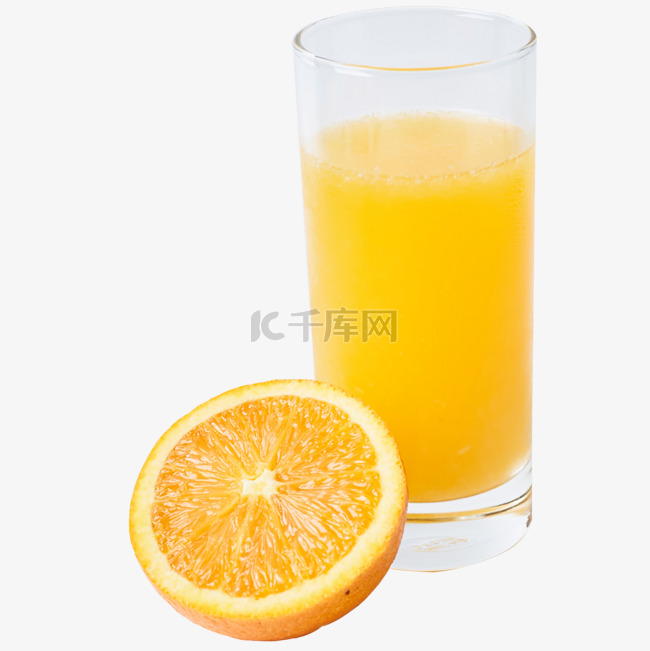 橙子果汁饮品