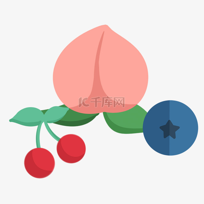 大仙桃和樱桃水果
