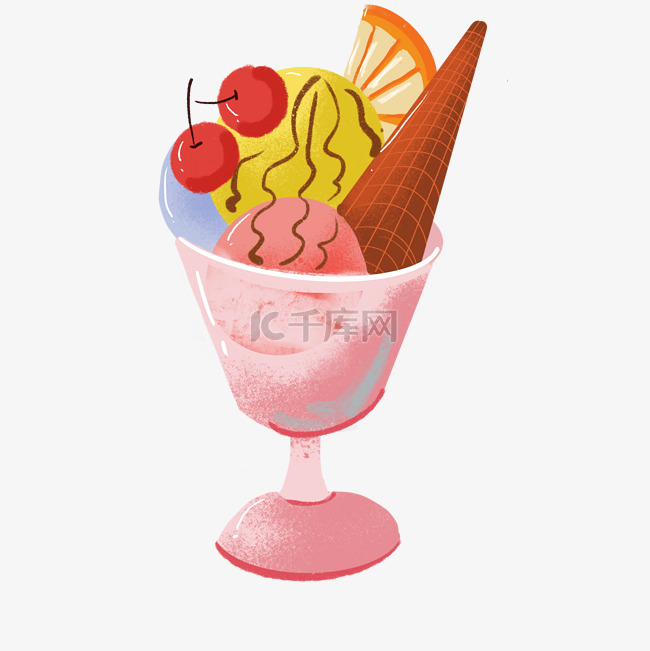 夏季可爱平面设计冰淇凌