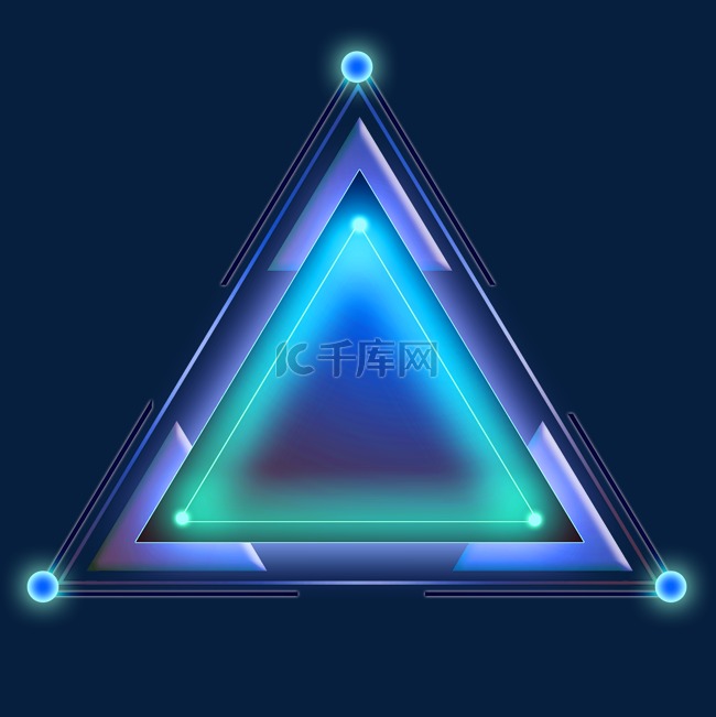 三角形光感文字框